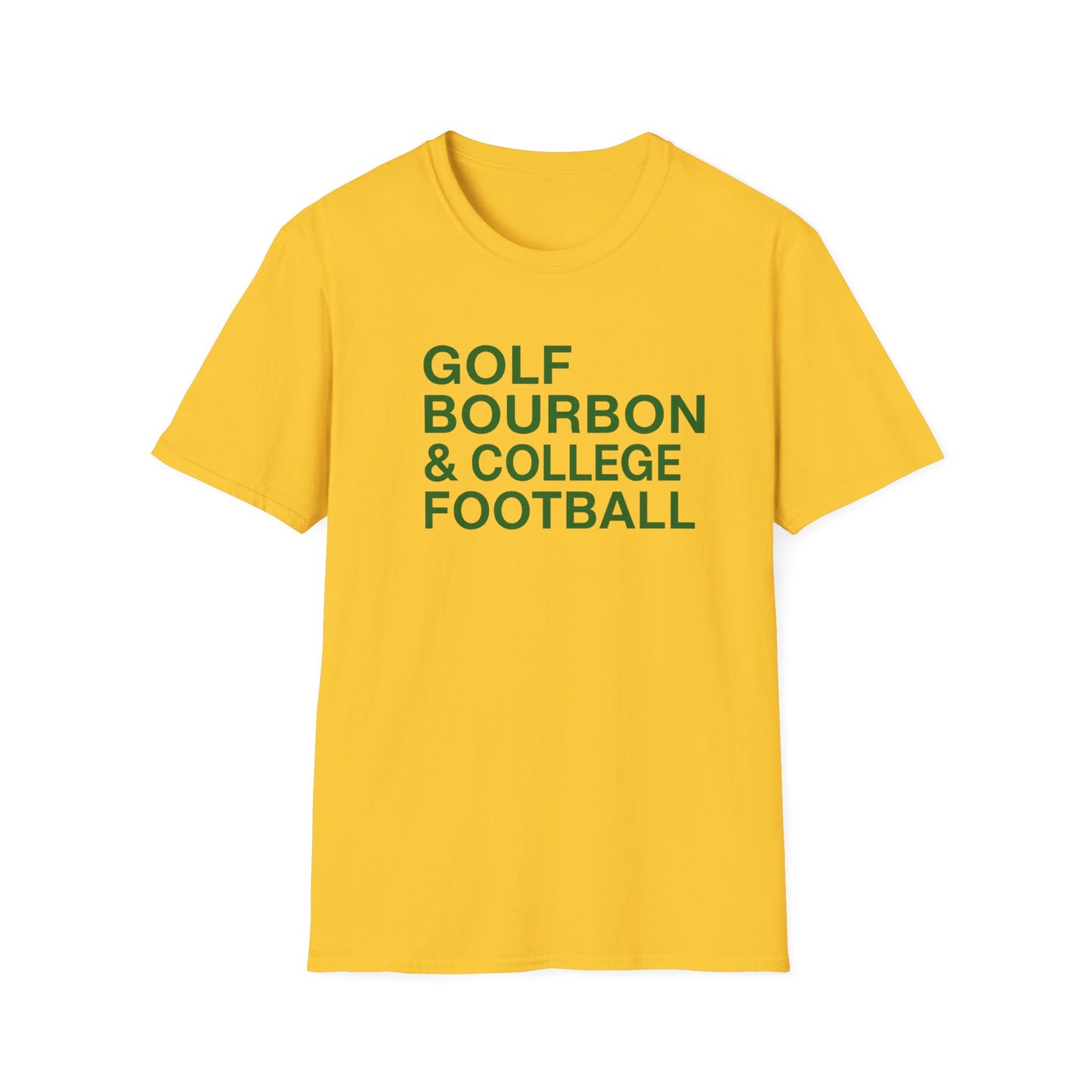 Golf Bourbon College Football Tee