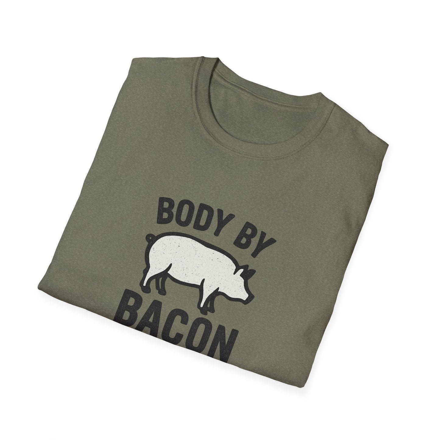 Body by Bacon Unisex T-Shirt, Casual Tee, Funny Gift, Foodie Apparel, Everyday Wear, Humor Shirt