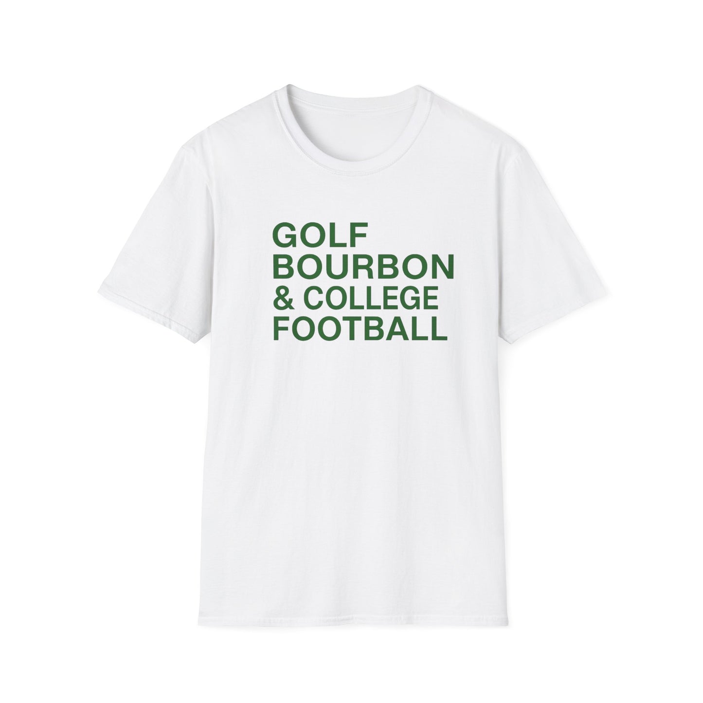 Golf Bourbon College Football Tee