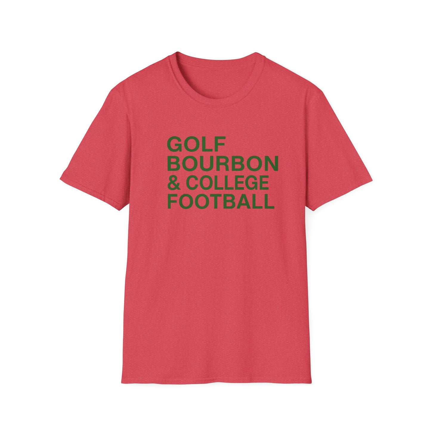 Golf Bourbon College Football Tee