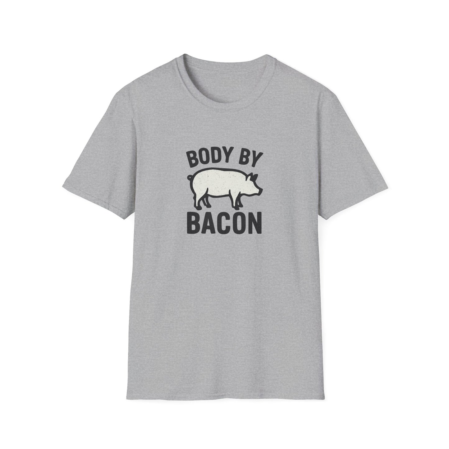 Body by Bacon Unisex T-Shirt, Casual Tee, Funny Gift, Foodie Apparel, Everyday Wear, Humor Shirt