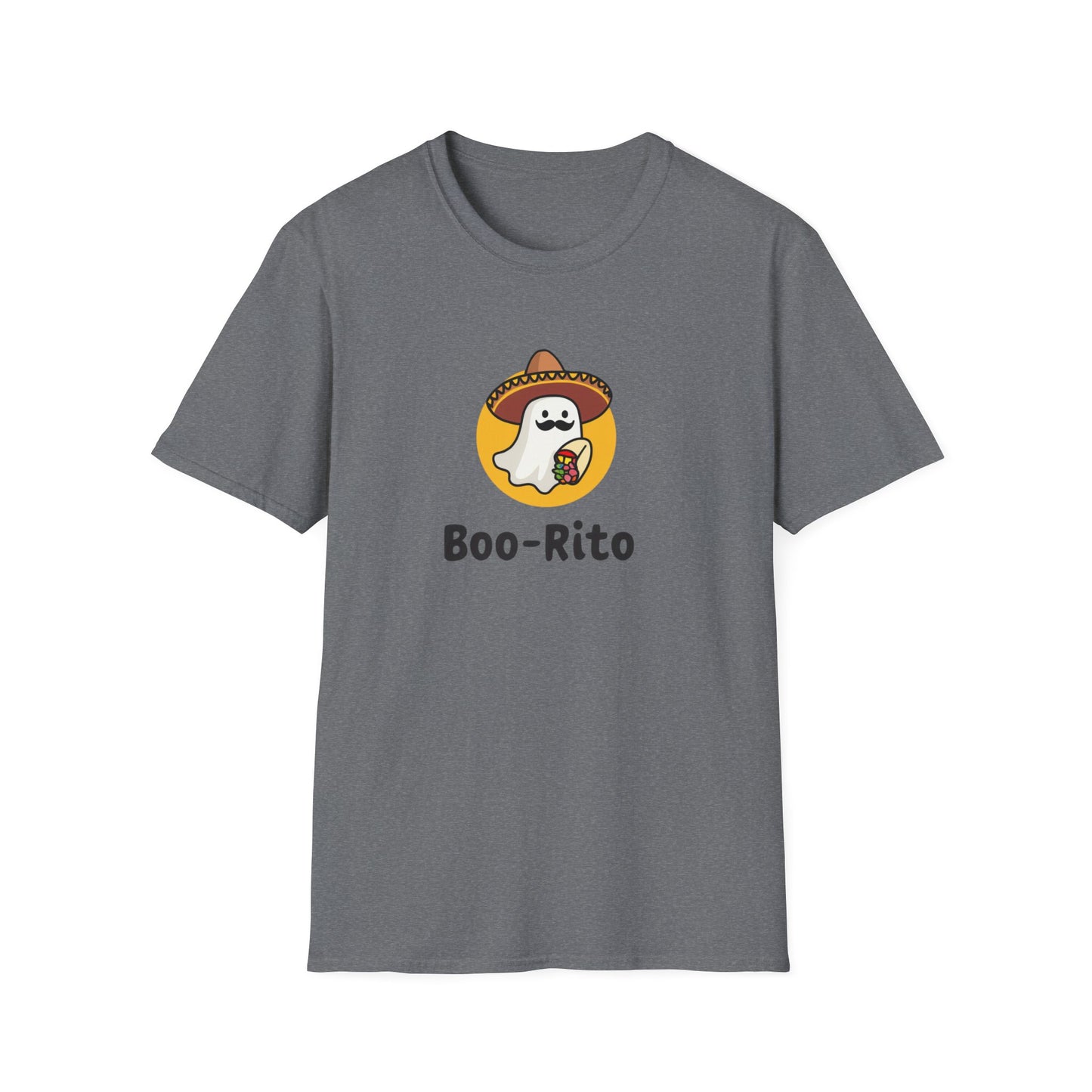 Unisex Halloween T-Shirt - Boo-rito Ghost Eating Burrito