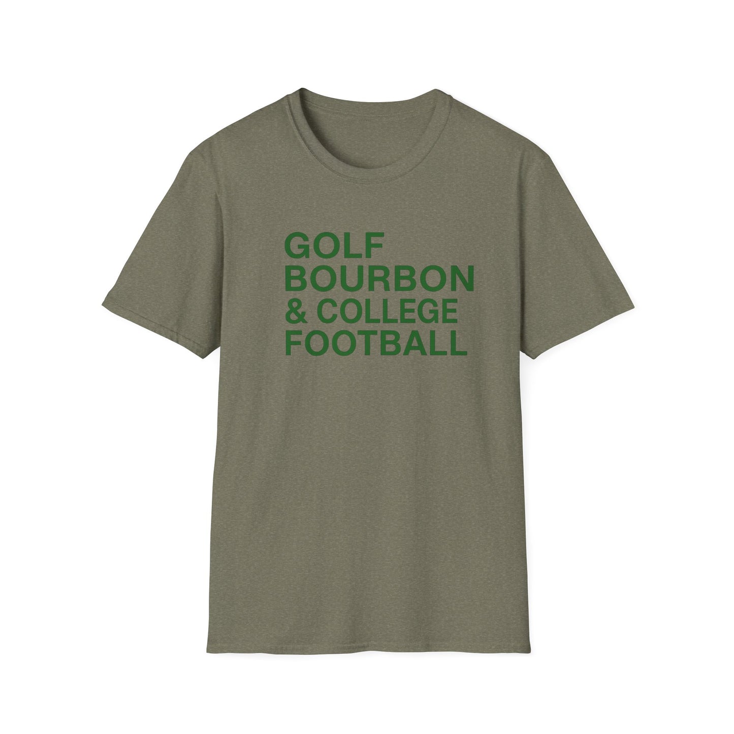 Golf Bourbon College Football Tee