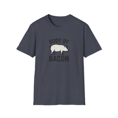 Body by Bacon Unisex T-Shirt, Casual Tee, Funny Gift, Foodie Apparel, Everyday Wear, Humor Shirt