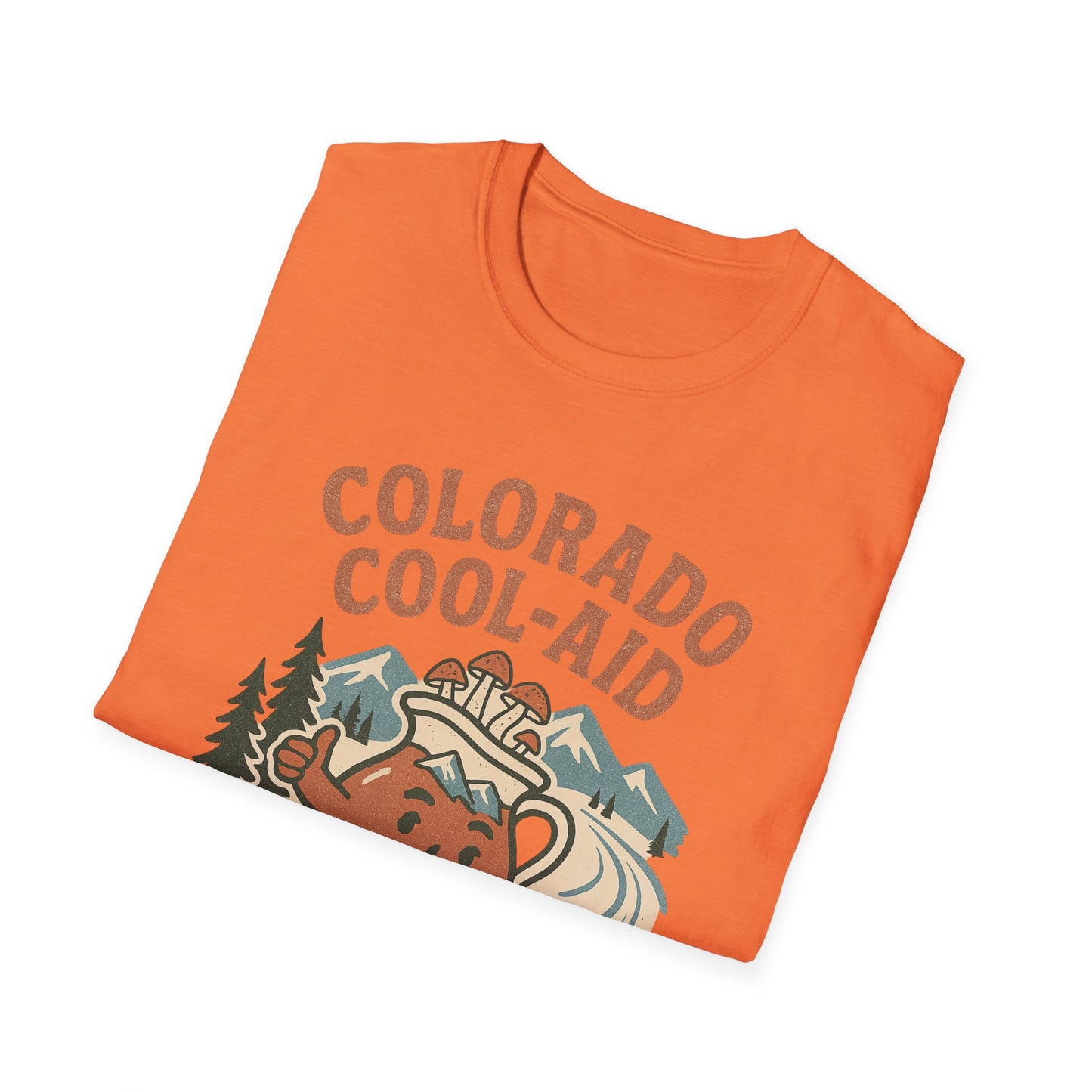 Colorado Cool-Aid Unisex Softstyle T-Shirt, Fun Summer Tee, Retro Style, Gift for Friends, Casual Wear, Colorado Culture