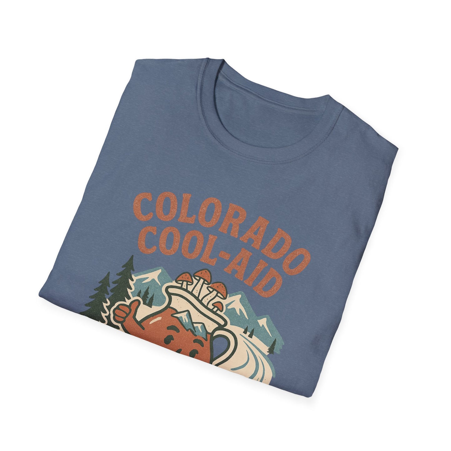 Colorado Cool-Aid Unisex Softstyle T-Shirt, Fun Summer Tee, Retro Style, Gift for Friends, Casual Wear, Colorado Culture