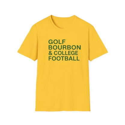 Golf Bourbon College Football Tee