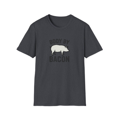 Body by Bacon Unisex T-Shirt, Casual Tee, Funny Gift, Foodie Apparel, Everyday Wear, Humor Shirt