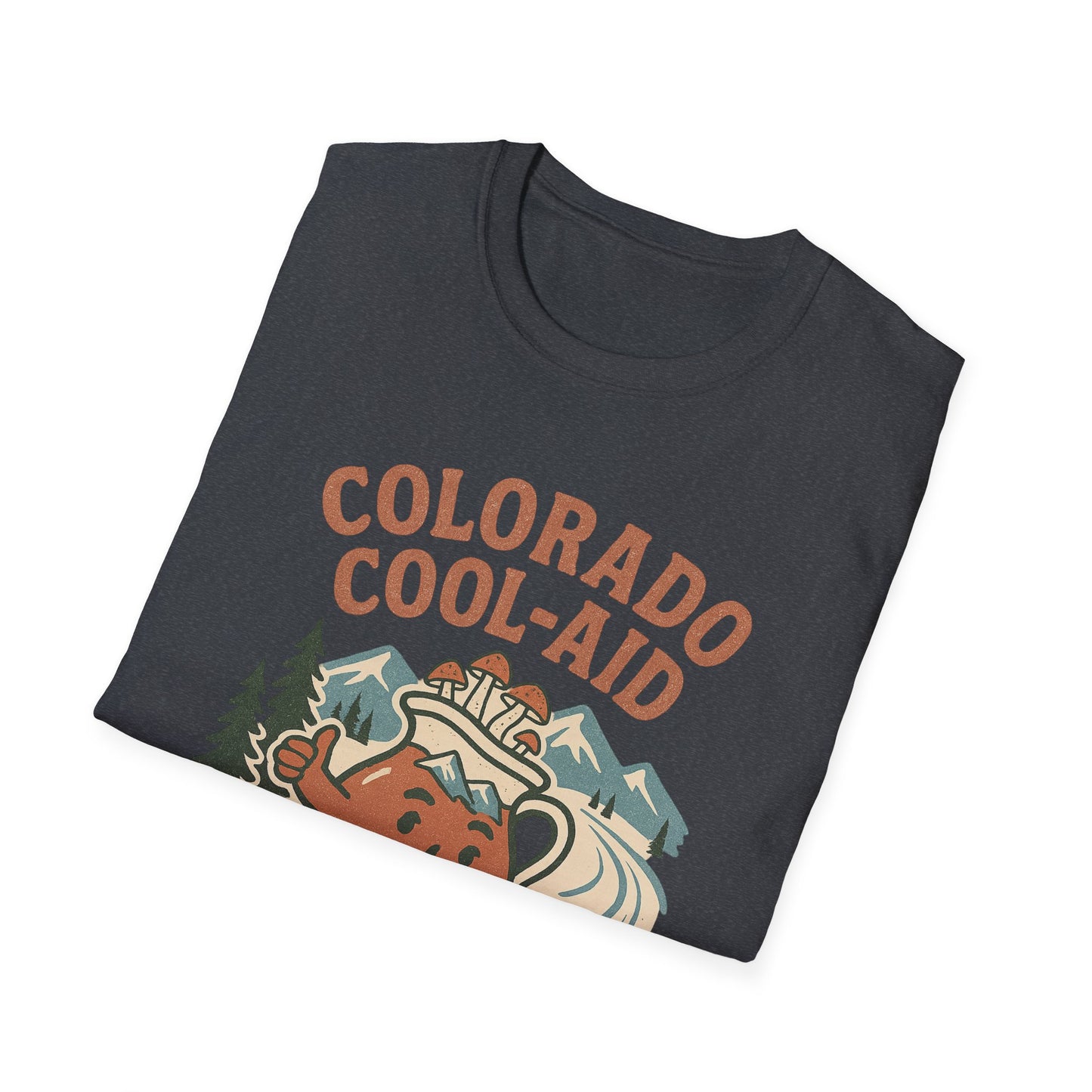 Colorado Cool-Aid Unisex Softstyle T-Shirt, Fun Summer Tee, Retro Style, Gift for Friends, Casual Wear, Colorado Culture