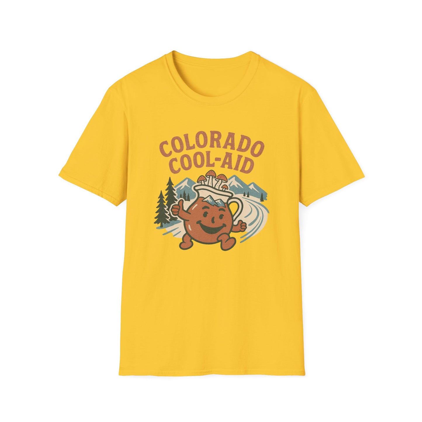 Colorado Cool-Aid Unisex Softstyle T-Shirt, Fun Summer Tee, Retro Style, Gift for Friends, Casual Wear, Colorado Culture