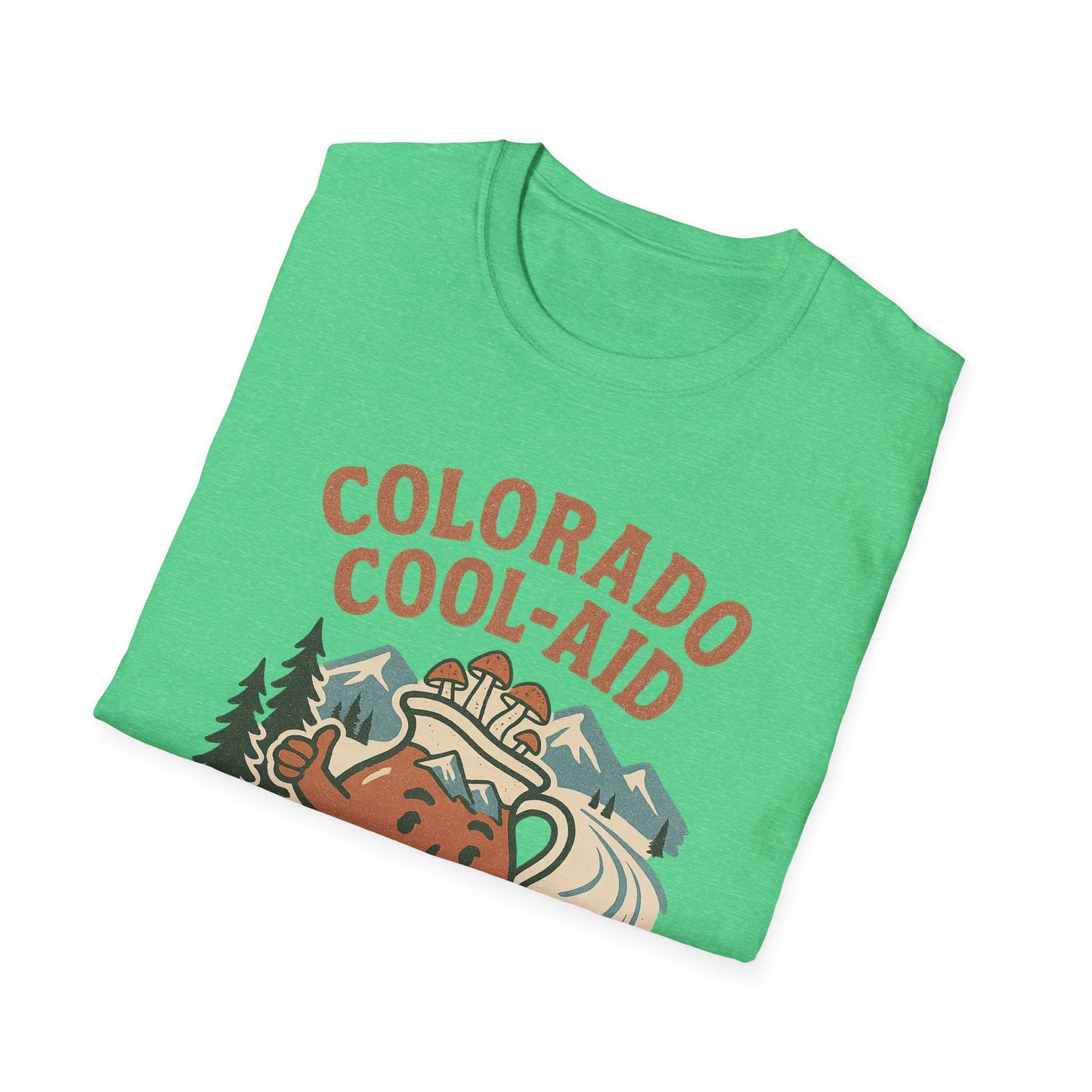 Colorado Cool-Aid Unisex Softstyle T-Shirt, Fun Summer Tee, Retro Style, Gift for Friends, Casual Wear, Colorado Culture