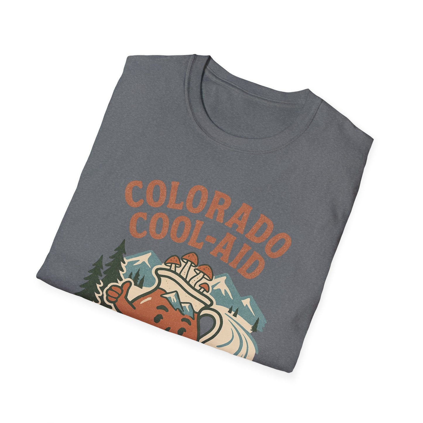 Colorado Cool-Aid Unisex Softstyle T-Shirt, Fun Summer Tee, Retro Style, Gift for Friends, Casual Wear, Colorado Culture