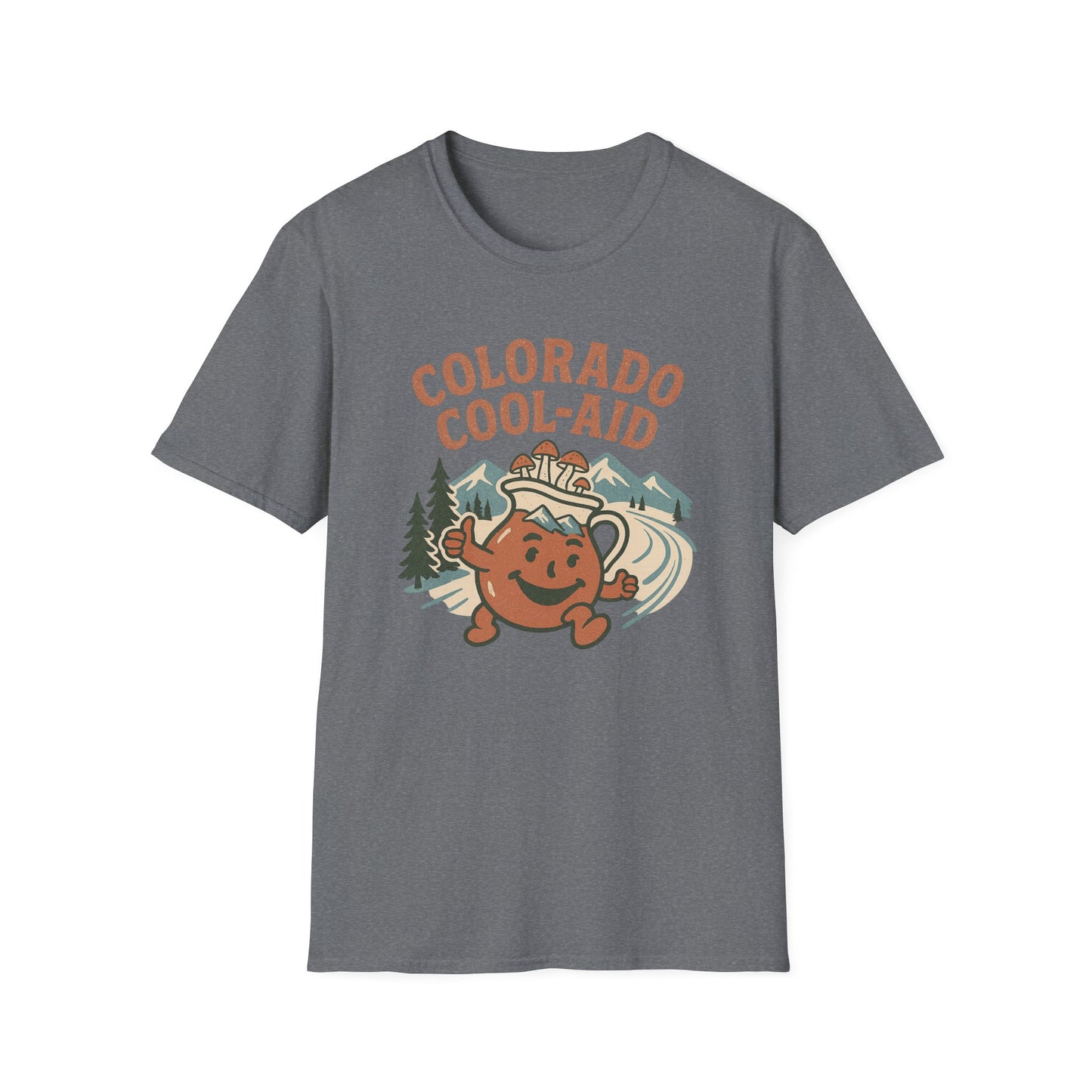 Colorado Cool-Aid Unisex Softstyle T-Shirt, Fun Summer Tee, Retro Style, Gift for Friends, Casual Wear, Colorado Culture