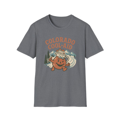 Colorado Cool-Aid Unisex Softstyle T-Shirt, Fun Summer Tee, Retro Style, Gift for Friends, Casual Wear, Colorado Culture
