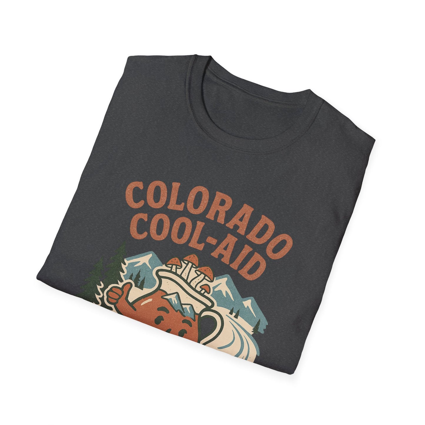 Colorado Cool-Aid Unisex Softstyle T-Shirt, Fun Summer Tee, Retro Style, Gift for Friends, Casual Wear, Colorado Culture