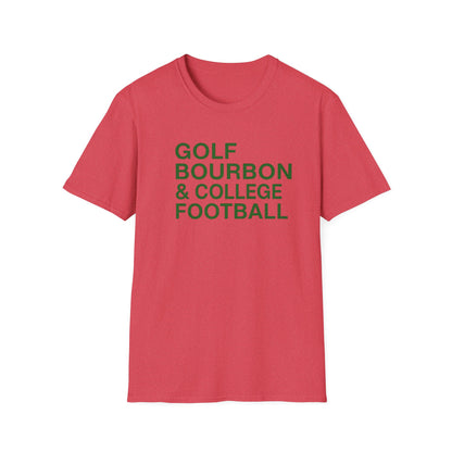 Golf Bourbon College Football Tee