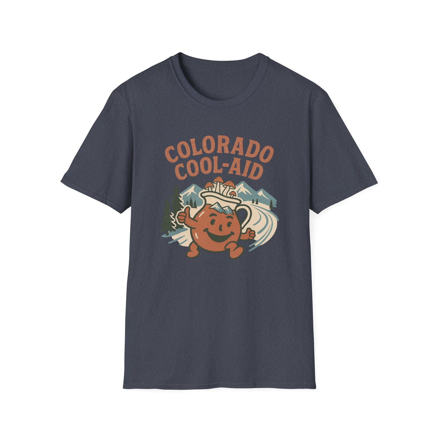 Colorado Cool-Aid Unisex Softstyle T-Shirt, Fun Summer Tee, Retro Style, Gift for Friends, Casual Wear, Colorado Culture