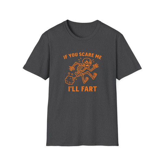 If you scare me I’ll fart! Funny Halloween Shirt