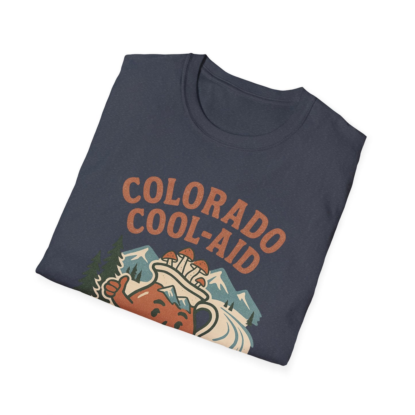 Colorado Cool-Aid Unisex Softstyle T-Shirt, Fun Summer Tee, Retro Style, Gift for Friends, Casual Wear, Colorado Culture