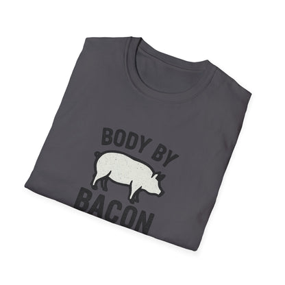 Body by Bacon Unisex T-Shirt, Casual Tee, Funny Gift, Foodie Apparel, Everyday Wear, Humor Shirt