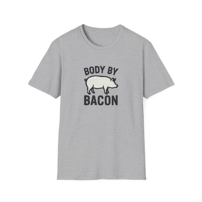 Body by Bacon Unisex T-Shirt, Casual Tee, Funny Gift, Foodie Apparel, Everyday Wear, Humor Shirt