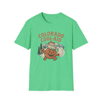Colorado Cool-Aid Unisex Softstyle T-Shirt, Fun Summer Tee, Retro Style, Gift for Friends, Casual Wear, Colorado Culture