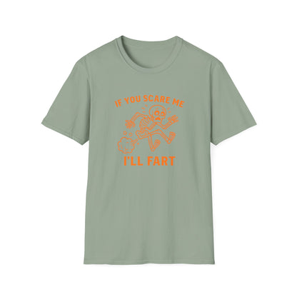 If you scare me I’ll fart! Funny Halloween Shirt