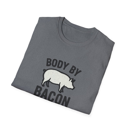 Body by Bacon Unisex T-Shirt, Casual Tee, Funny Gift, Foodie Apparel, Everyday Wear, Humor Shirt