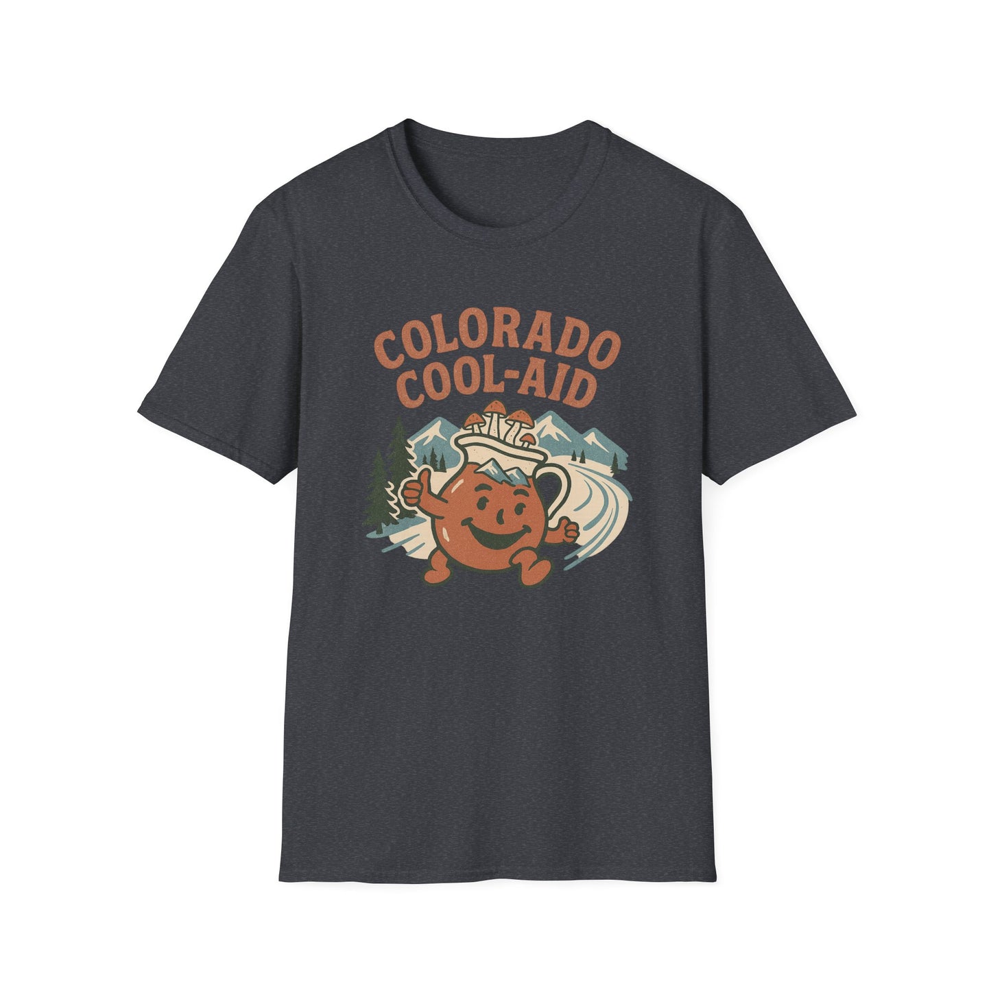 Colorado Cool-Aid Unisex Softstyle T-Shirt, Fun Summer Tee, Retro Style, Gift for Friends, Casual Wear, Colorado Culture