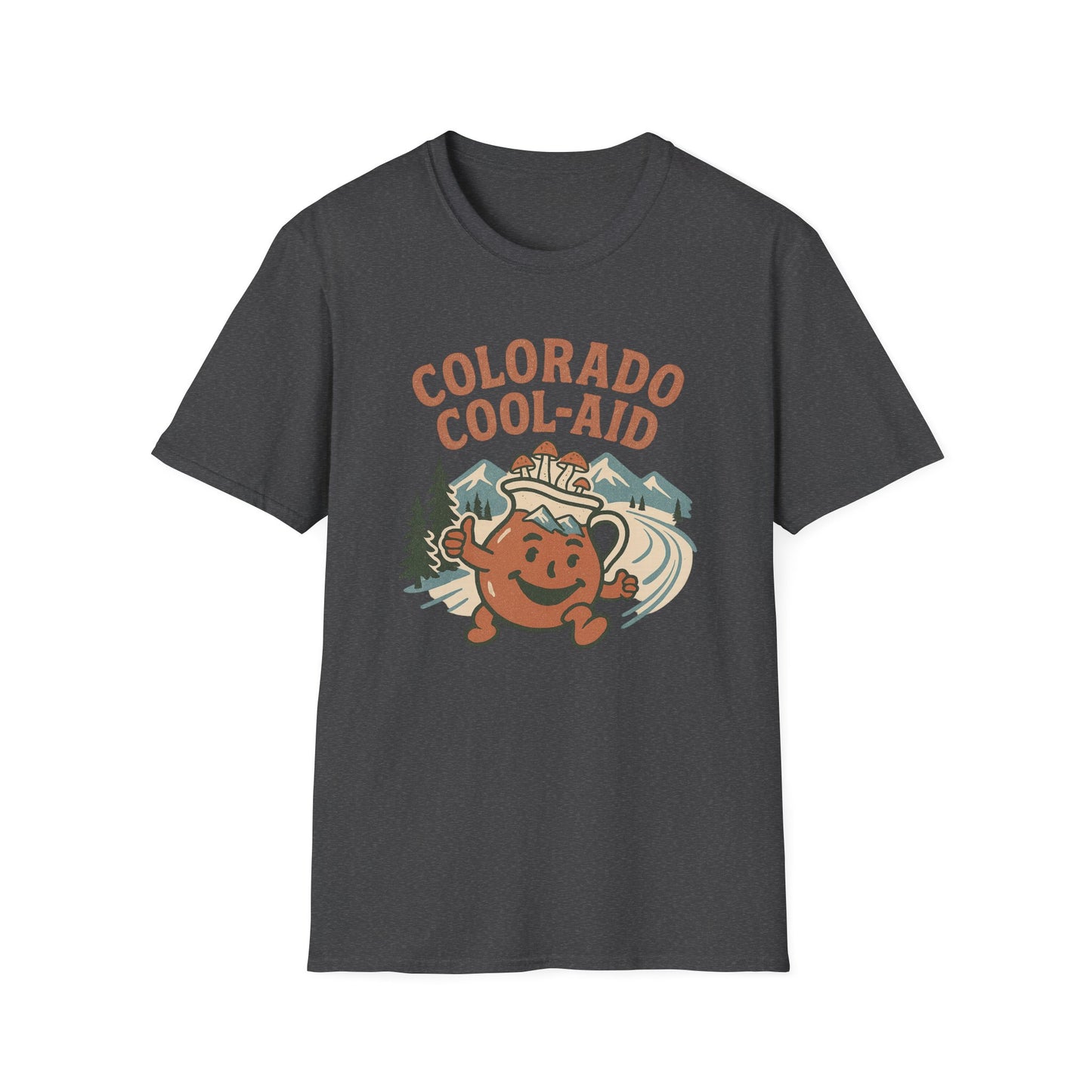 Colorado Cool-Aid Unisex Softstyle T-Shirt, Fun Summer Tee, Retro Style, Gift for Friends, Casual Wear, Colorado Culture