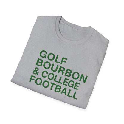 Golf Bourbon College Football Tee