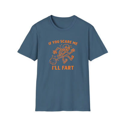 If you scare me I’ll fart! Funny Halloween Shirt