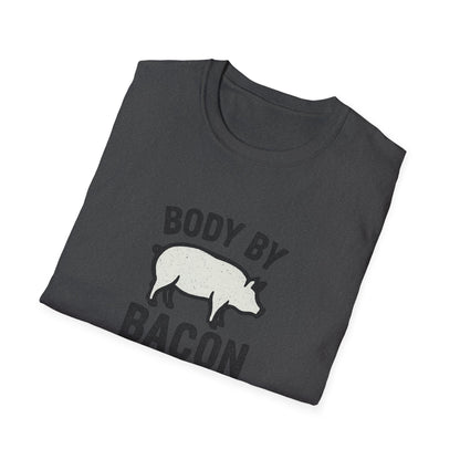 Body by Bacon Unisex T-Shirt, Casual Tee, Funny Gift, Foodie Apparel, Everyday Wear, Humor Shirt
