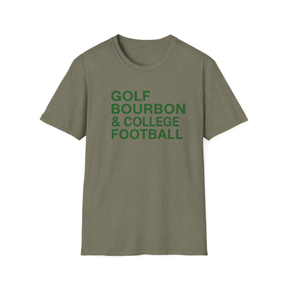Golf Bourbon College Football Tee
