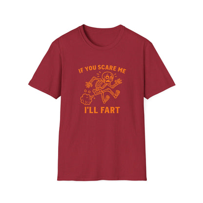 If you scare me I’ll fart! Funny Halloween Shirt